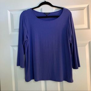 Eileen Fisher purple top size large